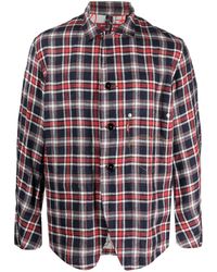 Junya Watanabe - Check-print Linen Shirt Jacket - Lyst