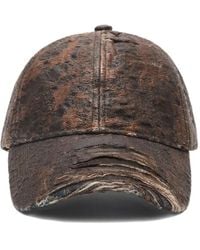 Acne Studios - Distressed Monogram Cap - Lyst