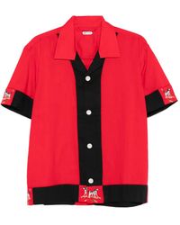 Bode - Dog-Print Panelled Shirt - Lyst