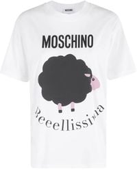 Moschino - Relaxed-Fit Graphic Print T-Shirt - Lyst
