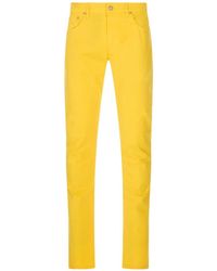 PT Torino - Logo-Patch Slim-Fit Trousers - Lyst