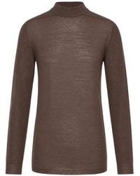 Rick Owens - Ribbed High-Neck Sweater - Lyst