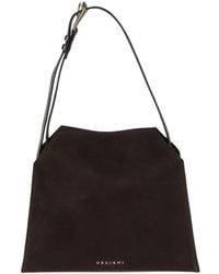 Orciani - Small Trinity Peach Oro Buckle-Detail Shoulder Bag - Lyst