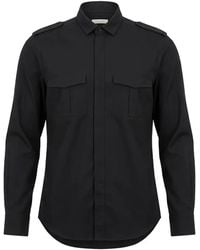 Valentino Garavani - Epaulette-Detail Chest-Pocket Shirt - Lyst