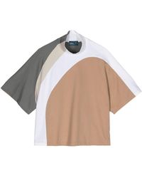Kolor - Panelled Jersey T-shirt - Lyst