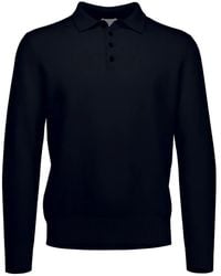 Allude - Long-Sleeve Polo Shirt - Lyst