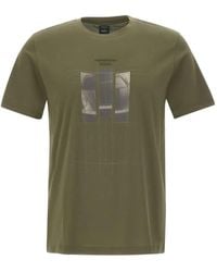 BOSS - X Porsche Graphic Crew Neck T-Shirt - Lyst