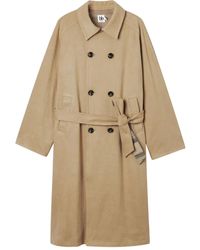 B+ AB - Jas Met Ceintuur En Dubbele Rij Knopen - Lyst