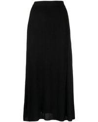 Ferragamo - Ribbed-Knit A-Line Skirt - Lyst