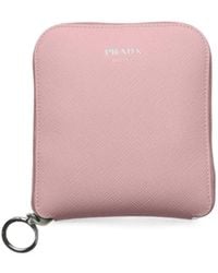 Prada - Saffiano Leather Pendant With Re-Nylon Tote Bag - Lyst