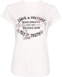 Zadig & Voltaire - Woop Blason Cotton T-shirt - Lyst