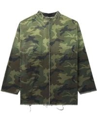 424 - Jack Met Camouflageprint En Gerafelde Afwerking - Lyst