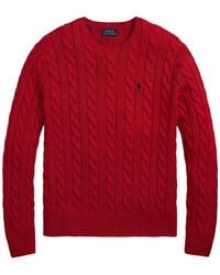 Polo Ralph Lauren - Cable Knit Cotton Jumper - Lyst