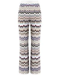 Missoni - Zig Zag Motif Wool Trousers - Lyst
