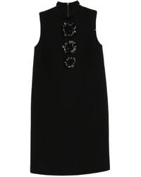 Max Mara - Floral-Motif Sleeveless Mini Dress - Lyst