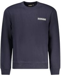 Napapijri - Logo-Print Crew-Neck Sweater - Lyst
