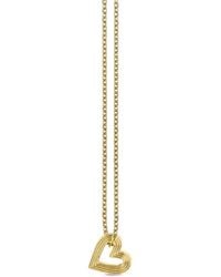 Sydney Evan - 14Ct Fluted Heart Necklace - Lyst