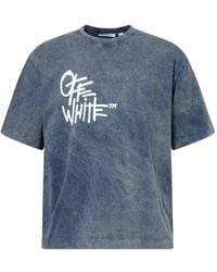 Off-White c/o Virgil Abloh - Skate Logo-Print T-Shirt - Lyst
