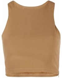 Anemos - Cropped Tank Top - Lyst