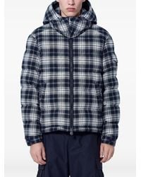 Moncler - Airor Check-Pattern Hooded Puffer Jacket - Lyst
