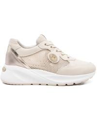 Nero Giardini - Pierced Leather Sneakers - Lyst