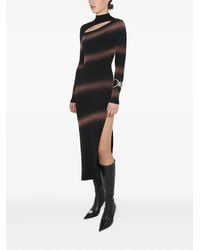 MISBHV - Striped Cut-Out Knitted Dress - Lyst