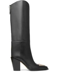 Jimmy Choo - Cece 80 Leather Knee-High Boots - Lyst