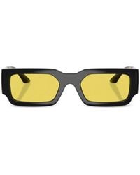 Versace - Rectangle-Frame Sunglasses - Lyst