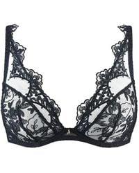 Aubade - After Midnight Embroidered Triangle Bra - Lyst