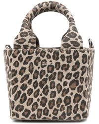 Date - Borsa Tote Cubo Leopardata - Lyst