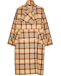 Henrik Vibskov - Checked Double-Breasted Trench Coat - Lyst