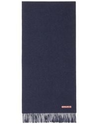 Acne Studios - Fringe Wool Scarf – Narrow - Lyst