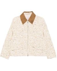 Tela - Floral-Print Collar Jacket - Lyst