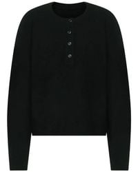 Loulou de Saison - Malo Oversized Cashmere Henley Sweater - Lyst