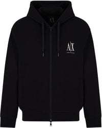 ARMANI EXCHANGE - Zip-Up Hoodie - Lyst