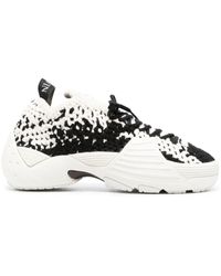 Lanvin - Flash-x Crochet-knit Sneakers - Lyst