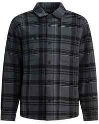 Vince - Check Overshirt Jacket - Lyst