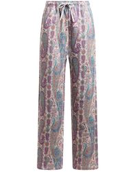 Etro - Katoenen Joggingbroek Met Paisley-Patroon - Lyst