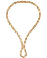 Officina Bernardi - 18Kt Enigma X Ruby And Diamond Necklace - Lyst