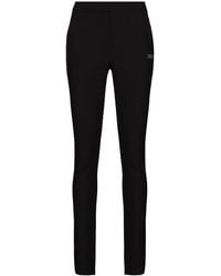 Off-White c/o Virgil Abloh - Black Slim Trousers With Print - Lyst