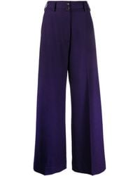 Etro - High-waisted Flared Trousers - Lyst