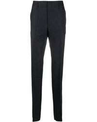 Ferragamo - Pinstriped Straight-Leg Trousers - Lyst