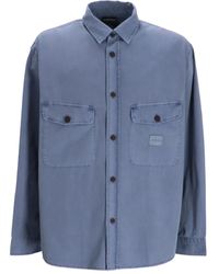 Emporio Armani - Double-Pocket Cotton Shirt Jacket - Lyst