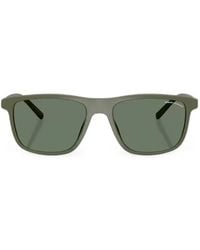 ARMANI EXCHANGE - Matte-Finish Rectangle-Frame Sunglasses - Lyst