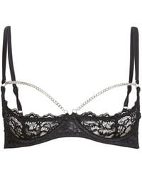 Fleur du Mal - Bianca Kanten Bh Met Kettingdetail - Lyst