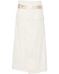 Helmut Lang - Wrap Midi Skirt - Lyst