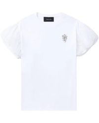 Simone Rocha - T-Shirt Mit Kristallverzierung - Lyst