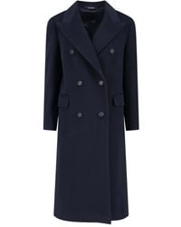 Tagliatore - Manteau Croisé À Taille Ceinturée - Lyst