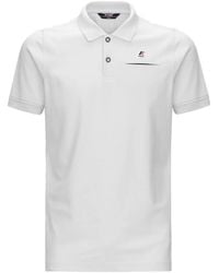K-Way - Logo-Patch Polo Shirt - Lyst