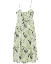 Doen - Benoit Floral-Print Midi Dress - Lyst